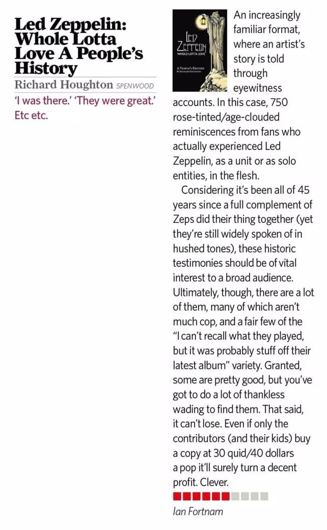 Book review in magazine