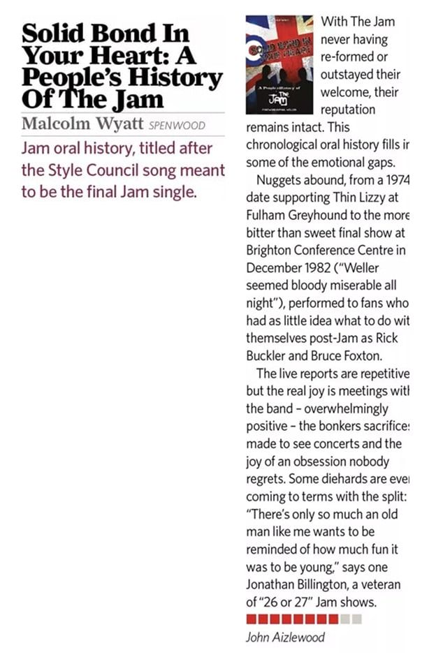 Book review in magazine