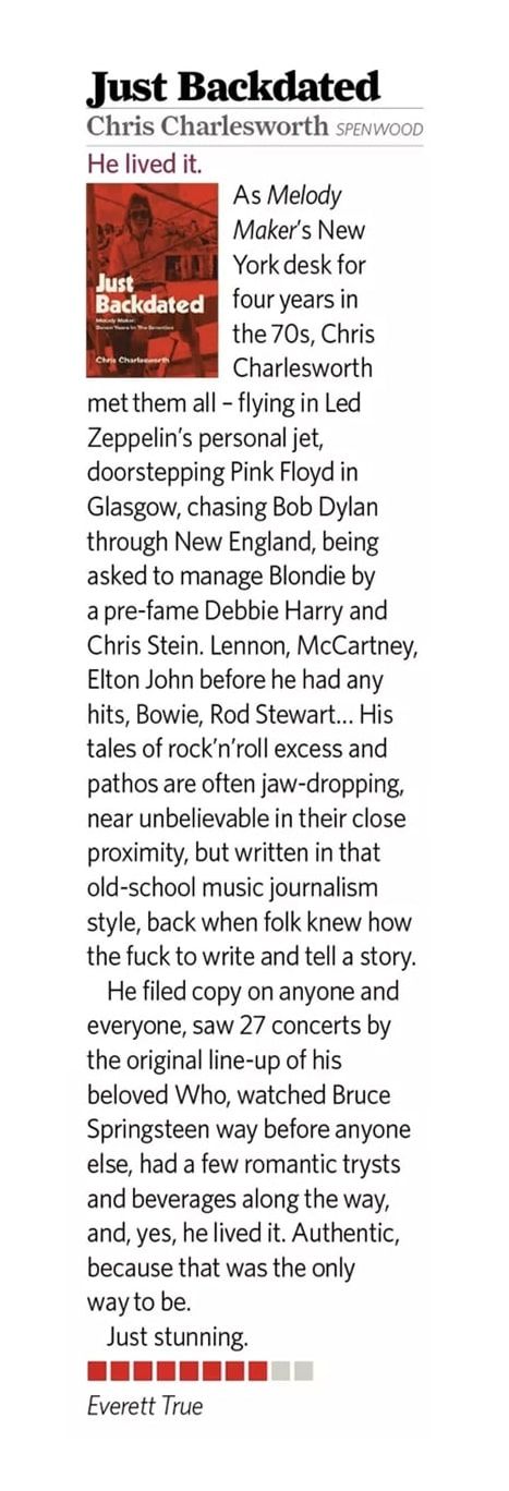 Book review in magazine