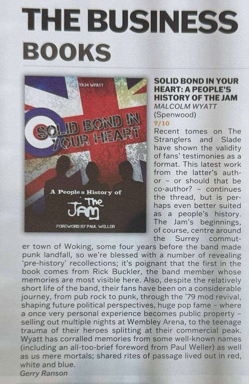 Book review in magazine