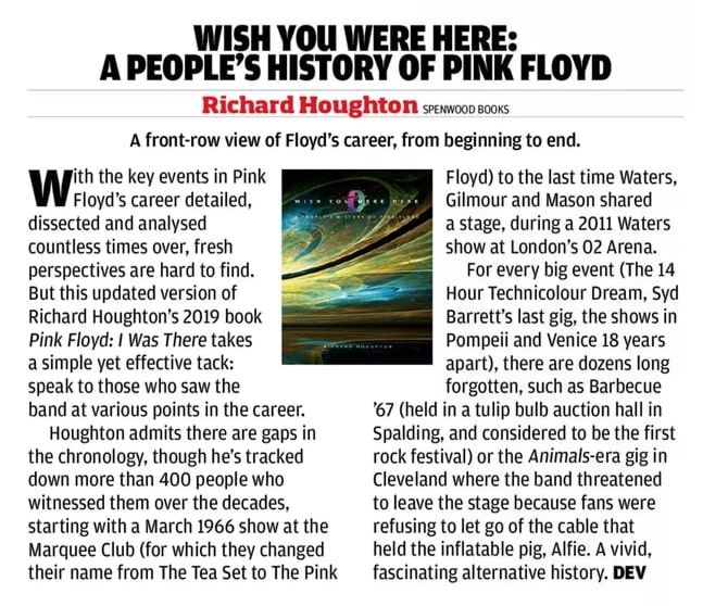 Book review in magazine