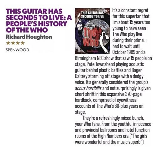 Book review in magazine